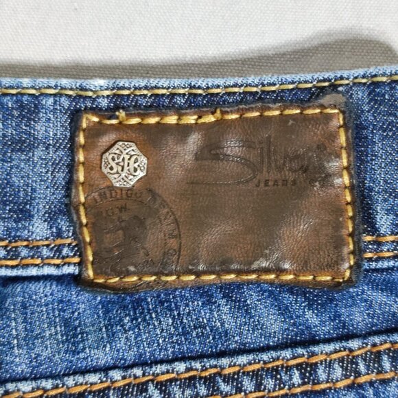 Silver jeans women's size W28/L32 indigo blue colour Suki Straight denim - Picture 5 of 16